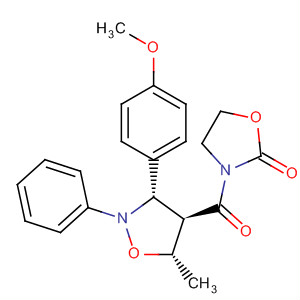219517-76-7  2-Oxazolidinone,3-[[(3S,4R,5S)-3-(4-methoxyphenyl)-5-methyl-2-phenyl-4-isoxazolidinyl]carbonyl]-