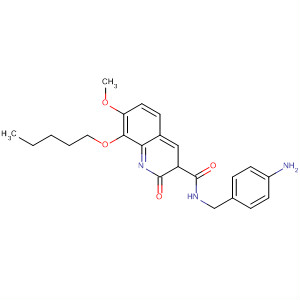 219607-41-7  3-Quinolinecarboxamide,N-[(4-aminophenyl)methyl]-1,2-dihydro-7-methoxy-2-oxo-8-(pentyloxy)-