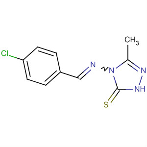 219611-83-3  3H-1,2,4-Triazole-3-thione,4-[[(4-chlorophenyl)methylene]amino]-2,4-dihydro-5-methyl-