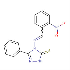 219612-01-8  3H-1,2,4-Triazole-3-thione,2,4-dihydro-4-[[(2-nitrophenyl)methylene]amino]-5-phenyl-