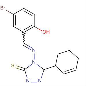 219612-08-5  3H-1,2,4-Triazole-3-thione,4-[[(5-bromo-2-hydroxyphenyl)methylene]amino]-2,4-dihydro-5-phenyl-