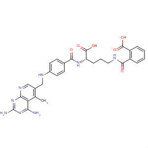 219637-05-5  Benzoic acid,2-[[[(4S)-4-carboxy-4-[[4-[[(2,4-diamino-5-methylpyrido[2,3-d]pyrimidin-6-yl)methyl]amino]benzoyl]amino]butyl]amino]carbonyl]-