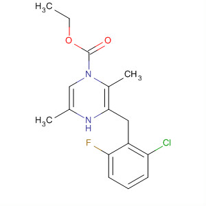 219652-04-7  4-Pyridazinecarboxylic acid,5-[(2-chloro-6-fluorophenyl)methyl]-1,4-dihydro-3,6-dimethyl-, ethyl ester
