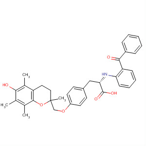 219653-92-6  L-Tyrosine,N-(2-benzoylphenyl)-O-[(3,4-dihydro-6-hydroxy-2,5,7,8-tetramethyl-2H-1-benzopyran-2-yl)methyl]-