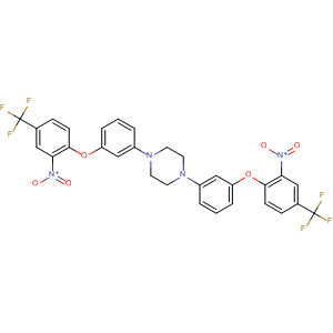219719-50-3  Piperazine, 1,4-bis[3-[2-nitro-4-(trifluoromethyl)phenoxy]phenyl]-