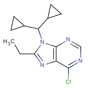 219735-97-4  9H-Purine, 6-chloro-9-(dicyclopropylmethyl)-8-ethyl-