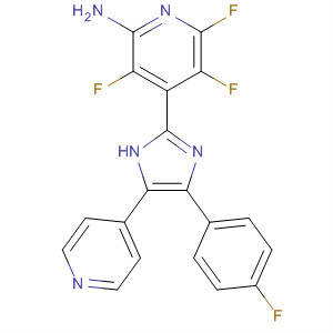 219839-12-0  2-Pyridinamine,3,5,6-trifluoro-4-[4-(4-fluorophenyl)-5-(4-pyridinyl)-1H-imidazol-2-yl]-