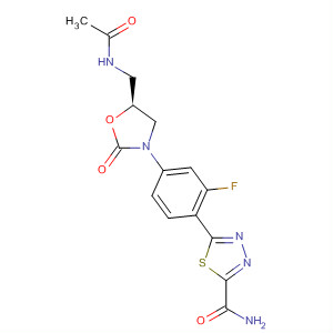 220009-80-3  1,3,4-Thiadiazole-2-carboxamide,5-[4-[(5S)-5-[(acetylamino)methyl]-2-oxo-3-oxazolidinyl]-2-fluorophenyl]-