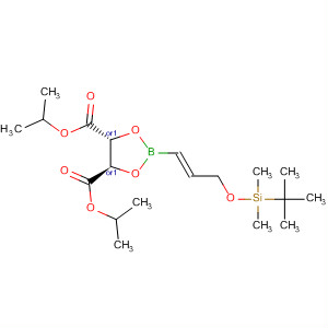 220038-47-1  1,3,2-Dioxaborolane-4,5-dicarboxylic acid,2-[(1E)-3-[[(1,1-dimethylethyl)dimethylsilyl]oxy]-1-propenyl]-,bis(1-methylethyl) ester, (4R,5R)-rel-