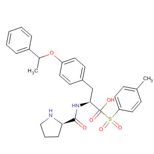 220302-20-5  L-Tyrosine, 1-[(4-methylphenyl)sulfonyl]-L-prolyl-O-(1-phenylethyl)-