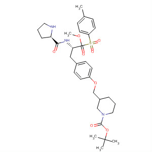 220397-37-5  L-Tyrosine,1-[(4-methylphenyl)sulfonyl]-L-prolyl-O-[[1-[(1,1-dimethylethoxy)carbonyl]-3-piperidinyl]methyl]-, methyl ester