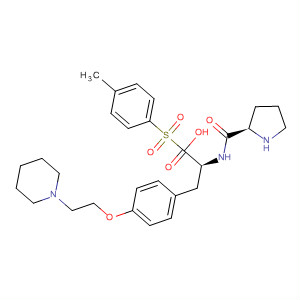 220397-39-7  L-Tyrosine, 1-[(4-methylphenyl)sulfonyl]-L-prolyl-O-[2-(1-piperidinyl)ethyl]-
