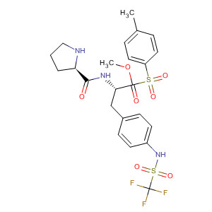 220397-45-5  L-Phenylalanine,1-[(4-methylphenyl)sulfonyl]-L-prolyl-4-[[(trifluoromethyl)sulfonyl]amino]-,methyl ester