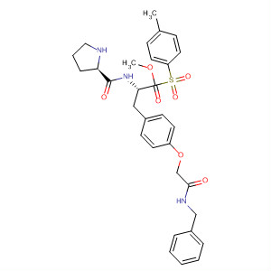 220397-47-7  L-Tyrosine,1-[(4-methylphenyl)sulfonyl]-L-prolyl-O-[2-oxo-2-[(phenylmethyl)amino]ethyl]-, methyl ester