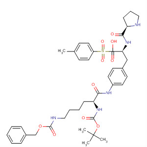220397-56-8  L-Phenylalanine,1-[(4-methylphenyl)sulfonyl]-L-prolyl-4-[[(2S)-2-[[(1,1-dimethylethoxy)carbonyl]amino]-1-oxo-6-[[(phenylmethoxy)carbonyl]amino]hexyl]amino]-