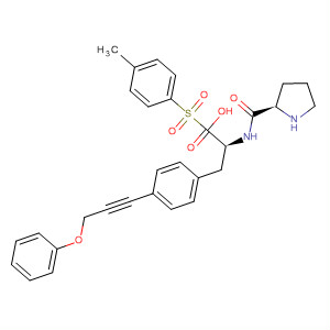 220397-86-4  Phenylalanine,1-[(4-methylphenyl)sulfonyl]-L-prolyl-4-(3-phenoxy-1-propynyl)-