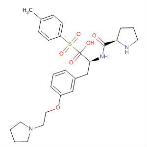 220397-99-9  L-Phenylalanine,1-[(4-methylphenyl)sulfonyl]-L-prolyl-3-[2-(1-pyrrolidinyl)ethoxy]-