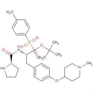 220398-27-6  L-Tyrosine,1-[(4-methylphenyl)sulfonyl]-L-prolyl-O-(1-methyl-4-piperidinyl)-,1,1-dimethylethyl ester