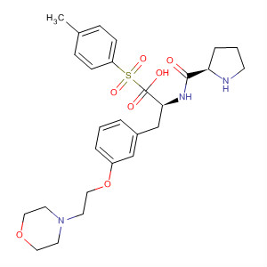 220398-31-2  L-Phenylalanine,1-[(4-methylphenyl)sulfonyl]-L-prolyl-3-[2-(4-morpholinyl)ethoxy]-