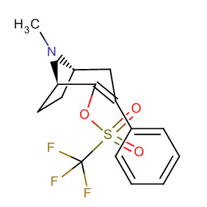 220455-64-1  Methanesulfonic acid, trifluoro-,(1R,5S)-8-methyl-3-phenyl-8-azabicyclo[3.2.1]oct-2-en-2-yl ester
