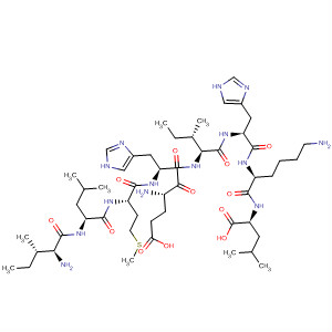 220523-27-3  L-Leucine,L-isoleucyl-L-leucyl-L-methionyl-L-a-glutamyl-L-histidyl-L-isoleucyl-L-histidyl-L-lysyl-