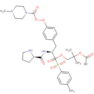 220543-94-2  L-Tyrosine, 1-[(4-methylphenyl)sulfonyl]-L-prolyl-, 1,1-dimethylethyl ester,4-methyl-1-piperazinecarboxylate (ester)