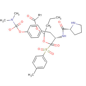 220543-96-4  L-Tyrosine, 1-[(4-methylphenyl)sulfonyl]-L-prolyl-, butyl ester,dimethylcarbamate (ester)