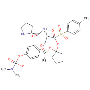220543-97-5  L-Tyrosine, 1-[(4-methylphenyl)sulfonyl]-L-prolyl-, cyclopentyl ester,dimethylcarbamate (ester)