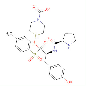 220544-32-1  L-Tyrosine, 1-[(4-methylphenyl)sulfonyl]-L-prolyl-,4-thiomorpholinecarboxylate (ester)