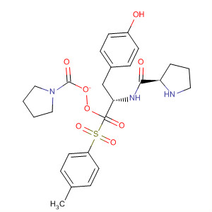 220544-34-3  L-Tyrosine, 1-[(4-methylphenyl)sulfonyl]-L-prolyl-,1-pyrrolidinecarboxylate (ester)