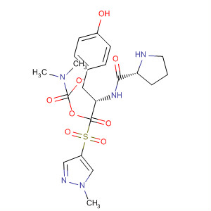 220544-50-3  L-Tyrosine, 1-[(1-methyl-1H-pyrazol-4-yl)sulfonyl]-L-prolyl-,dimethylcarbamate (ester)