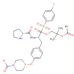 220544-55-8  L-Tyrosine, 1-[(4-fluorophenyl)sulfonyl]-L-prolyl-, 1,1-dimethylethyl ester,4-thiomorpholinecarboxylate (ester)