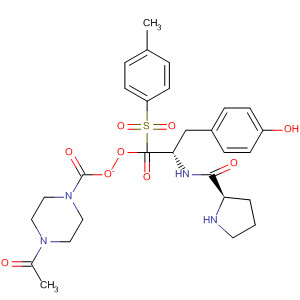 220545-28-8  L-Tyrosine, 1-[(4-methylphenyl)sulfonyl]-L-prolyl-,4-acetyl-1-piperazinecarboxylate (ester)