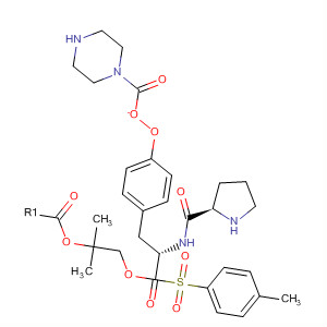 220545-31-3  L-Tyrosine, 1-[(4-methylphenyl)sulfonyl]-L-prolyl-, 1,1-dimethylethyl ester,1-piperazinecarboxylate (ester)
