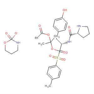 220545-46-0  L-Tyrosine, 1-[(4-methylphenyl)sulfonyl]-L-prolyl-, 1-methylethyl ester,(2-hydroxyethyl)methylcarbamate (ester)