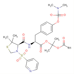 220545-59-5  L-Tyrosine,N-[[(4R)-5,5-dimethyl-3-(3-pyridinylsulfonyl)-4-thiazolidinyl]carbonyl]-,1-methylethyl ester, dimethylcarbamate (ester)