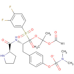 220545-77-7  L-Tyrosine, 1-[(3,4-difluorophenyl)sulfonyl]-L-prolyl-, 1-methylethyl ester,dimethylcarbamate (ester)