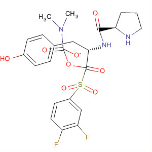 220545-78-8  L-Tyrosine, 1-[(3,4-difluorophenyl)sulfonyl]-L-prolyl-, dimethylcarbamate(ester)