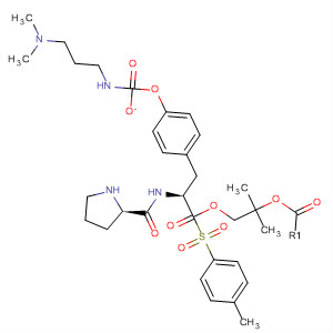 220546-68-9  L-Tyrosine, 1-[(4-methylphenyl)sulfonyl]-L-prolyl-, 1,1-dimethylethyl ester,[2-(dimethylamino)ethyl]methylcarbamate (ester)