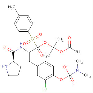 220546-78-1  L-Tyrosine, 1-[(4-methylphenyl)sulfonyl]-L-prolyl-3-chloro-, 1-methylethylester, dimethylcarbamate (ester)