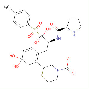 220547-08-0  L-Tyrosine, (4R)-4-hydroxy-1-[(4-methylphenyl)sulfonyl]-L-prolyl-,2-(4-thiomorpholinecarboxylate)