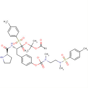 220547-17-1  L-Tyrosine, 1-[(4-methylphenyl)sulfonyl]-L-prolyl-, 1-methylethyl ester,methyl[2-[methyl[(4-methylphenyl)sulfonyl]amino]ethyl]carbamate (ester)