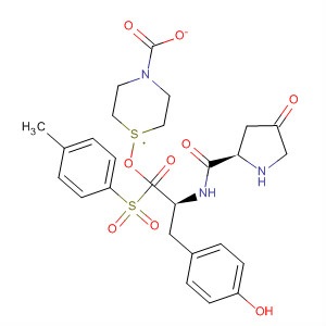 220547-49-9  L-Tyrosine, 1-[(4-methylphenyl)sulfonyl]-4-oxo-L-prolyl-,4-thiomorpholinecarboxylate (ester)