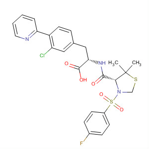 220547-63-7  L-Phenylalanine,3-chloro-N-[[(4R)-3-[(4-fluorophenyl)sulfonyl]-5,5-dimethyl-4-thiazolidinyl]carbonyl]-4-(2-pyridinyl)-