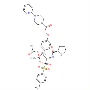 220547-70-6  L-Tyrosine, 1-[(4-methylphenyl)sulfonyl]-L-prolyl-, 1-methylethyl ester,4-(2-pyridinyl)-1-piperazinecarboxylate (ester)