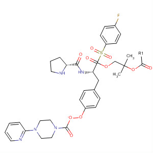 220547-72-8  L-Tyrosine, 1-[(4-fluorophenyl)sulfonyl]-L-prolyl-, 1,1-dimethylethyl ester,4-(2-pyridinyl)-1-piperazinecarboxylate (ester)