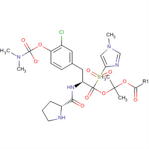 220547-82-0  L-Tyrosine, 1-[(1-methyl-1H-imidazol-4-yl)sulfonyl]-L-prolyl-3-chloro-,1-methylethyl ester, dimethylcarbamate (ester)