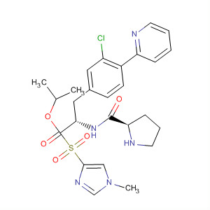 220547-89-7  L-Phenylalanine,1-[(1-methyl-1H-imidazol-4-yl)sulfonyl]-L-prolyl-3-chloro-4-(2-pyridinyl)-,1-methylethyl ester