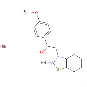 220810-11-7  Ethanone,1-(4-methoxyphenyl)-2-(4,5,6,7-tetrahydro-2-imino-3(2H)-benzothiazolyl)-, monohydrobromide