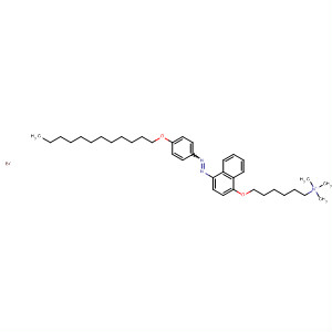 220828-09-1  1-Hexanaminium,6-[[4-[[4-(dodecyloxy)phenyl]azo]-1-naphthalenyl]oxy]-N,N,N-trimethyl-,bromide